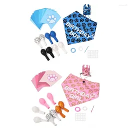 Dog Apparel Pet Birthday Costume Set For Dogs Cats Party Decoration Dress Up Accessory