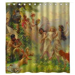 Shower Curtains Happy Arcadia Greek Mythology Tree Demon Wilderness Of The Fairy And Other Gods Curtain By Ho Me Lili For Bath Decor