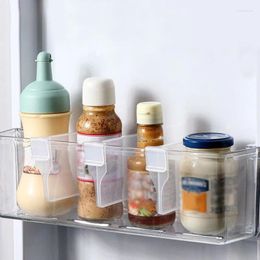 Kitchen Storage 10pcs Refrigerator Partition Board Retractable Plastic Divider Splint Adjustable Bottle Can Shelf Organiser