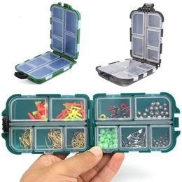 Fishing Tackle Box 10 Compartments Lure Bait Hook Storage Case Organizer Tools Accessories 240510