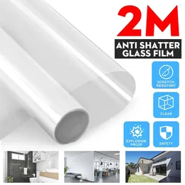 Window Stickers Explosion-Proof Film Glass Protection Anti Shatter Clear Self Adhesive Decorative Films 50x200cm