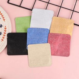 Storage Bags 100PCS Square Open Top Silk Tissue Paper Foil Packaging Heat Sealing Ground Coffee Tea Spice Cereals Pouches Bag