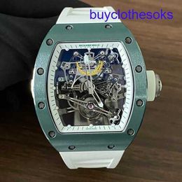 RM Mechanical Wrist Watch RM38-01 Series 42.7mm Manual Rare Dark Green Ceramic RM3801 Tourbillon Limited