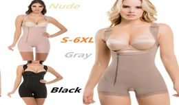 Full Body Shaper Fajas Colombianas Women039s Seamless Thigh Slimmer Open Bust Shapewear Firm Tummy Control Bodysuit Plus Si9095517