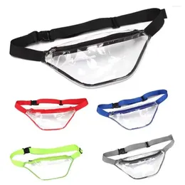 Waist Bags Waterproof Transparent Bag Water-Sprinkling Festival Half Moon Belt PVC Chest Beach Handbag Message