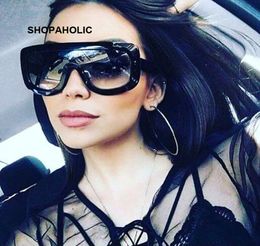 Ladies Sunglass Vintage Shield Sunglasses Women Designer Sun Glasses for Women Female Oversized Mirror Oculos9152698