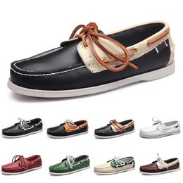 GAI casual shoes for men low white black grey reds green brown orange solid mens flat sole outdoor shoes