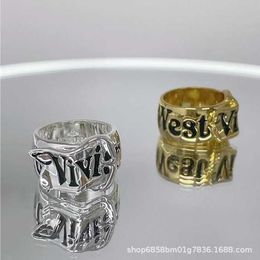 Brand High quality Westwoods Belt Buckle Ring Punk Style Neutral Saturn Index Finger Edition Nail