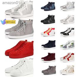 Red Bottoms Shoes Made In Italy Casual Shoes Platform Luxury Designer Sneakers Vintage Men Women Spikes LowTop Leather Brand Loafers Si TL4