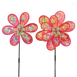 Garden Decorations Rotating Windmill Plastic Wind Spinner Landscape Ornament For Outdoor