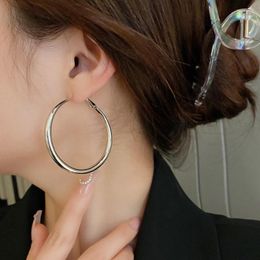 Stud Earrings Large Circle Hoop For Women Metal Simple Fashion Retro Accessories Party Gifts Wholesale