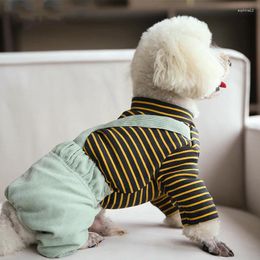 Dog Apparel Winter Costume Rompers Small Clothes Jumpsuit Pomeranian Poodle Bichon Frise Schnauzer Pet Clothing Coat Outfit Garment
