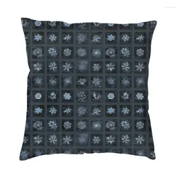 Pillow Christmas Snowflake Collage Cover 50x50cm Dark Crystals Alexey Soft Luxury Throw Case For Car Sofa