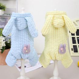 Dog Apparel Winter Pet Puppy Clothes Fashion Small Coat Warm Cotton Jacket Outfits Jumpsuit Suit For Dogs Cats Costume