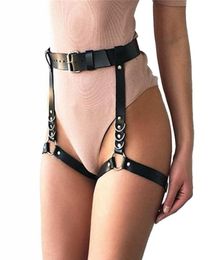 Sexy Women Men Leather Waist Garter Belt For Stocking Punk Costume ORound Waist Belts Handmade Punk Costume Outfit9228462