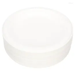 Disposable Dinnerware 50 Pcs Paper Tray Party Plates Dessert Restaurant Dishes Kitchen Dinner Birthday Set Round Cake