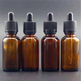 Clear Amber Blue Green 30ml Glass Essential Oil Bottles Empty Dropper Bottle with Childproof Evident Tamper Lids Cxbjj Mxevl