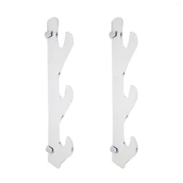 Hooks 1pair Easy Install Portable Home Decor Acrylic Universal Accessories Hook Display Stand Gift Wall Mounted Sword Rack For Katana