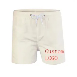 Men's Shorts For Men 2024 Summer Swimwear Beachwear Sexy Swim Trunks Custom LOGO Swimsuit Breathable Beach Wear