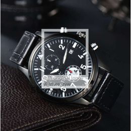 AAA Quality Iwcity Watch Men Watch Luxury Mens Big Pilot Watches Auto Mechanical Uhren Super Luminous Date Watchmen Leather Strap Montre Luxe CDP Es Men 4b4