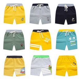 Shorts 2023 Summer Young Children Boys Shorts Catoon Embroidery Baby Boys Sports Shorts 2-8 Years Kids Toddler Little Boy Clothes T240509