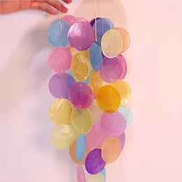 Decorative Figurines Creative Home Wooden Shell Decoration Wind Chime Wall Hanging Multi-color Diy Handmade LC587