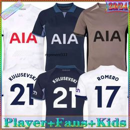 england football shirt KIDS 23 24 25 SON Soccer Jerseys Football Shirt Third LUCAS LLORIS ROMERO PERISIC KULUSEVSKI BENTANCUR KANE RICHARLISON