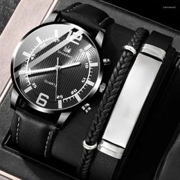 Wristwatches Mens Watch Fashion Business Casual Luxury Men Minimalist Wrist Leather Strap Analogue Quartz Sport Watches Relogio