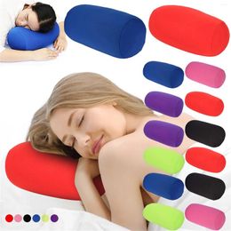 Pillow Neck Home Mini Head Support Seat Roll Microbead Rest Case