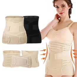 Women's Shapers 3 In 1 Shapewear Postpartum Belly Belt Tummy Band Girdles Corset Body Shaper Strap Postnatal C- Section Waist Trainer Pelvis