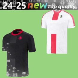 Soccer Jerseys 2024 Euro Cup Soccer Jersey GHAKVETADZE 2425 Georgia National Team 24 25 Football Shirt Men Kids Kit Set Home Red Away White Mens Uniform KVARATSKHELI