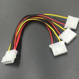 2024 New 4 Pin IDE 1-to-3 Molex IDE Power Supply Y Splitter Exentsion Cable Cord Newfor Molex IDE Y splitter cable