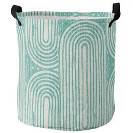 Laundry Bags Modern Mediaeval Abstract Geometric Foldable Basket Large Capacity Waterproof Storage Organiser Kid Toy Bag