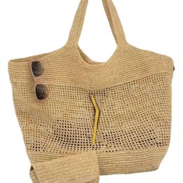 Handbags Beach Bag Artificially Woven Straw Material High Quality One Shoulder Casual Bag Japanese Korean Style Suitable Shopping Bags for Womens Christmas
