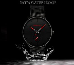 2020 Crrju watch men Top Brand Luxury Quartz watch Casual quartzwatch stainless steel Mesh strap ultra thin clock male Relog5700908