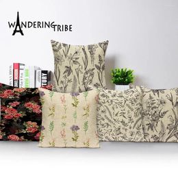 Pillow Jungle Floral Sofa Decorative Cover Tropical Plant Pillowcase Leaf Throw Cases Home Decor Almofadas