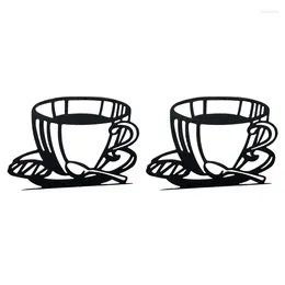 Hooks Napkin Holder For Kitchen Cocktail Farmhouse Dining Tables 2Pcs Paper Black Dispenser Holders