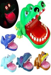 Party Masks Creative Big Size Crocodile Mouth Dentist Bite Finger Game Funny Gags With Light amp Sound Toy For Kids Family Play 6008280