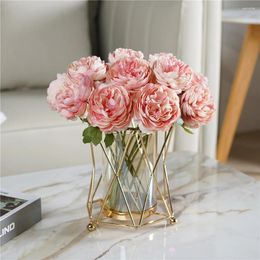 Vases Glass Vase Decoration Home Nordic Decor Ceramic Flower Bottle Houseplants Flowerpot Flowerpots Living Room