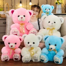 Cross-border cute teddy bear doll plush toy girl Heart Hug bear doll doll children's birthday gift