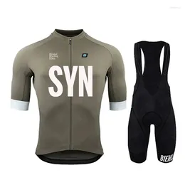 Racing Sets SYN BIEHLER Team Cycling Jersey MTB Bicycle Bike Breathable Shorts Clothing Suit 19D GEL Mountain All Terrain