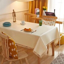 Table Cloth The 2024 Tablecloths Waterproof And Chilli Oil Rectangle Household Indoor Cloth_Kng1370