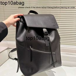 High quality travel bag handbag loewebag leather backpack for men's leisure computer trendy brand portable business large capacity fashionable bag