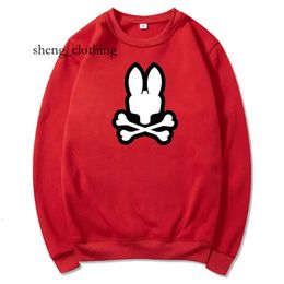 Psychological Bunny Hoodie Fun Rabbit Printing Hoodies Cotton Bad Bunny Hooded Purple Hoodie Sweater Sports Sweatshirts Men Pullovers Psychol Bunny 4609