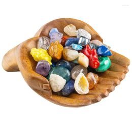 Bowls Stones Display Shelf Smooth Wooden Finish For Rings Necklaces Bracelets Wood Key Bowl Sturdy Exquisite Decorative
