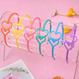 Party Favor 50pcs Girls Women Heart Plastic Headbands Colorful Hairbands With Teeth Birthday Wedding Favors