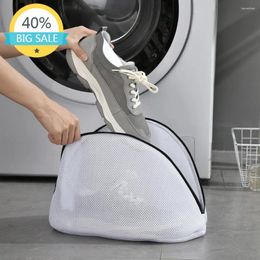 Laundry Bags Dedicated Mesh Bag For Sneakers Boot Shoes Gym With Zips Washing Machines Travel Clothes Storage Box Organiser