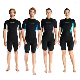 Women's Swimwear Men Women 3mm Neoprene Wet Suits Shorty Wetsuit For Diving Snorkeling Surfing Swimming Canoeing In Water Zipper Strap