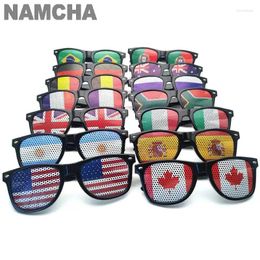 Party Supplies National Flag Sunglasses For Adult Football Soccer Ball Game Eyewear Festival American Independence Day Glasses