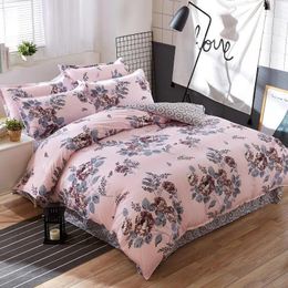 Bedding Sets Mylb 3/4pcs Fashion Bed Linen Flower Stripe Set Home Textile Brief Nordic Duvet Cover Pillowcase Sheet